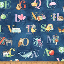 HFF Love And Learning - V5327-19 Navy - Cotton Fabric