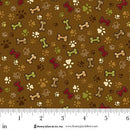 HG Home Is Where The Dog Is II - 1861-38 Brown - Cotton Fabric