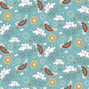 HG Two By Two - 1749-11 Sky Blue - Cotton Fabric