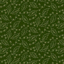 MB 108" Premium Quilt Back Holly - QB111337D-HUNTER - Cotton Fabric