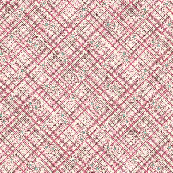 MB Aunt Grace Calicos - R350682-PINK Lattice - Cotton Fabric
