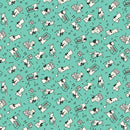 MB Aunt Grace Goes Scrappy Cat - R351534D-AQUA - Cotton Fabric