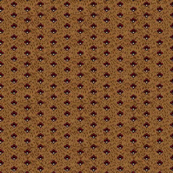 MB Butternut and Peppercorn II Triple Dots - R170756-RUST - Cotton Fabric