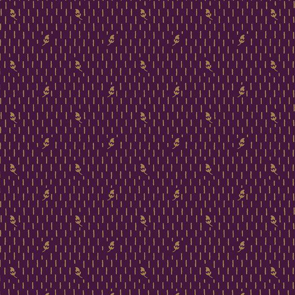 MB I Love Purple Dashes - R330691-PLUM - Cotton Fabric