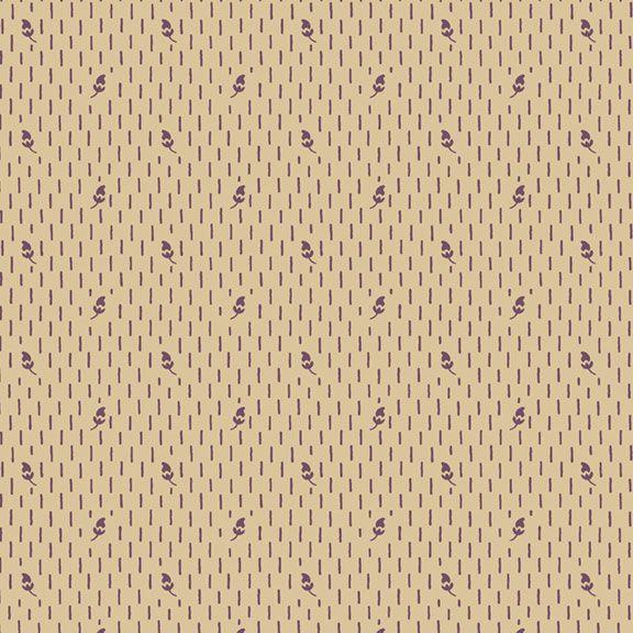 MB I Love Purple Dashes - R330691-TAN - Cotton Fabric