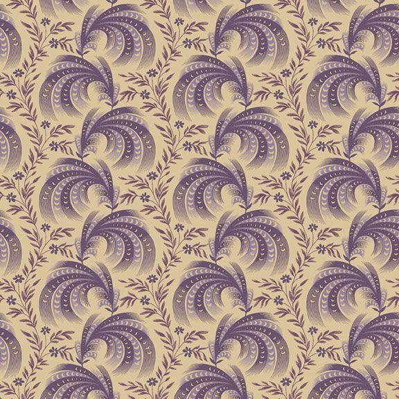 MB I Love Purple Swirl - R330696-CREAM - Cotton Fabric