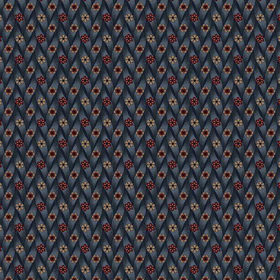 MB Maple House Maple Cupboard - R170830D-NAVY - Cotton Fabric