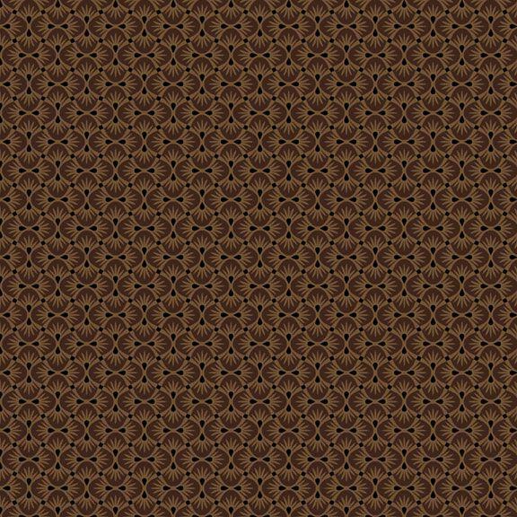 MB Maple House Mosaic - R170823D-BROWN - Cotton Fabric
