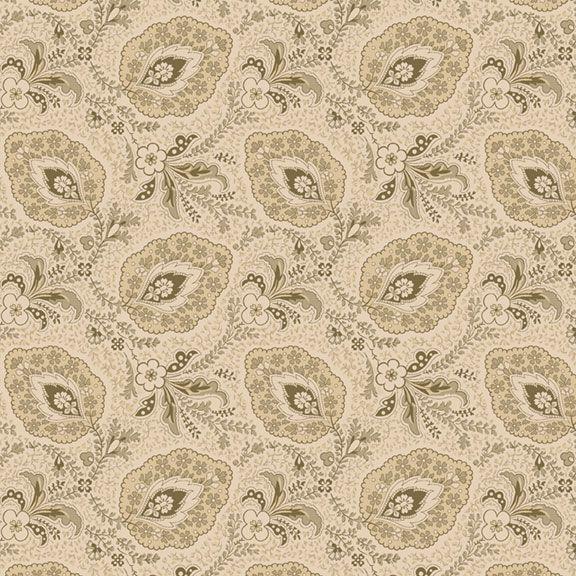 MB Maple House Paisley - R170820D-BEIGE - Cotton Fabric