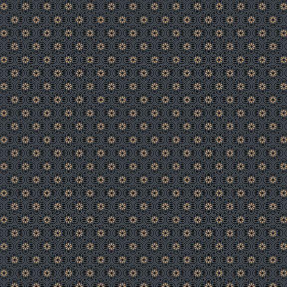 MB Maple House Parlor Paper - R170825D-NAVY - Cotton Fabric