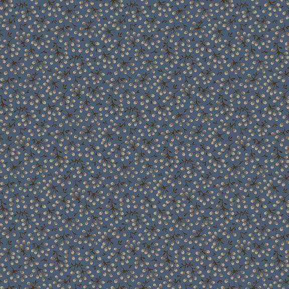MB Maple House Willow - R170829D-BLUE - Cotton Fabric