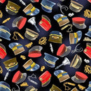 MM All Aboard Bells & Whistles - DCX11582-BLAC-D - Cotton Fabric