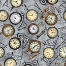 MM All Aboard Hurry Up - CX11584-STEE-D - Cotton Fabric