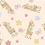 MM Baby Love Baby Giraffe - DC11594-BEIG Beige - Cotton Fabric