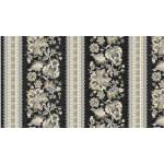 MM Hampton Court Gothic Stripe - DCX11635-BLAC-D Black - Cotton Fabric