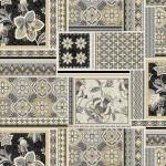 MM Hampton Court Jacobean Patchwork - CX11639-GRAY-D Gray - Cotton Fabric
