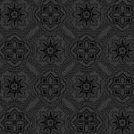 MM Hampton Court Mosaic Silhouette - CX11636-BLAC-D Black - Cotton Fabric