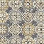 MM Hampton Court Mosaic Tiles - CX11634-GRAY-D Gray - Cotton Fabric