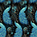 MM Magnificent Peacock Peacock Dance - CM11850-BLUE-D - Cotton Metallic Fabric