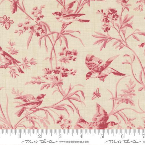 MODA Antoinette - 13950-11 Pearl Faded Red - Cotton Fabric