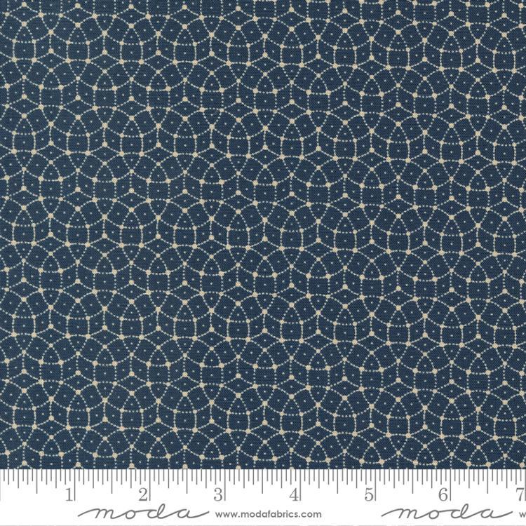 MODA Back to Basics - 9720-14 Blueberry - Cotton Fabric