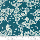 MODA Field Of Flowers - 3313-16 Peacock - Cotton Fabric
