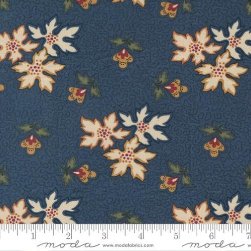 MODA Fluttering Leaves - 9730-14 Blue Spruce - Cotton Fabric