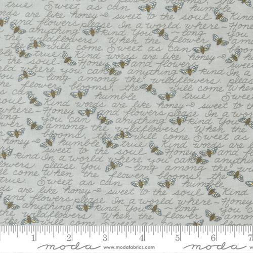MODA Honey Lavender - 56084-15 Dove Grey - Cotton Fabric