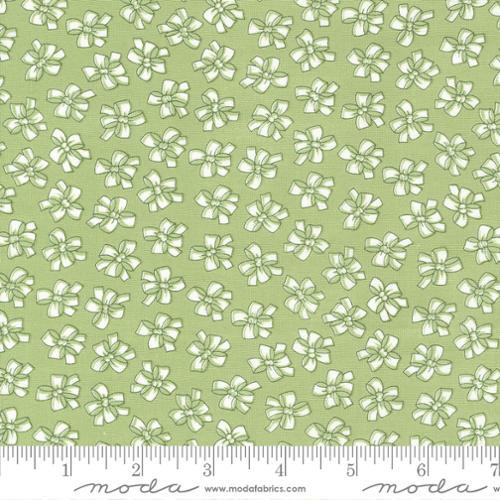 MODA Lighthearted Ribbon - 55293-19 Green - Cotton Fabric