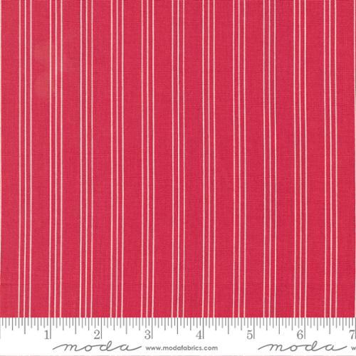 MODA Lighthearted Stripe - 55296-12 Red - Cotton Fabric