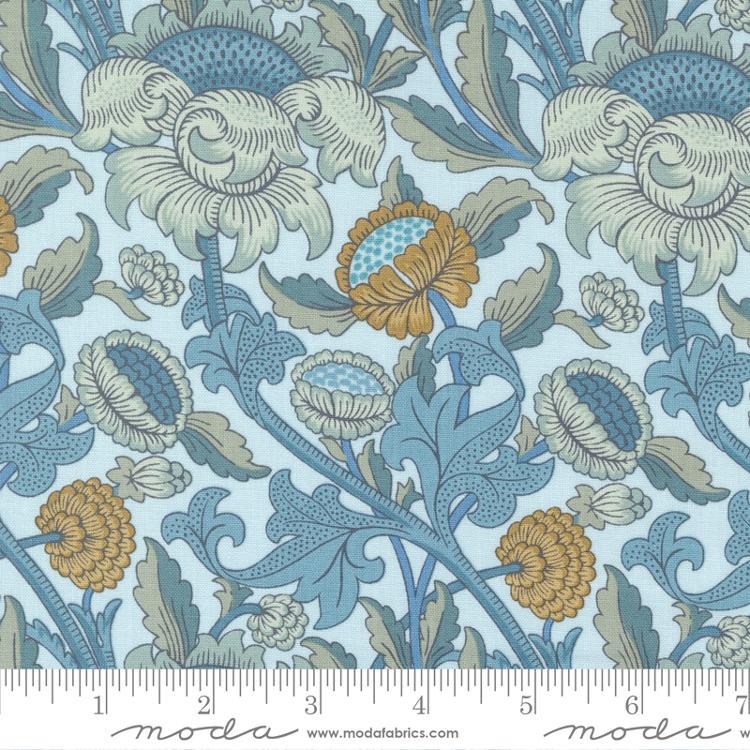 MODA Morris Meadow 8370-16 Aquamarine - Cotton Fabric