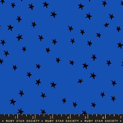 MODA Starry Ruby Star - RS4109-44 Blue Ribbon - Cotton Fabric