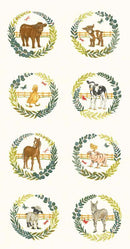 MODA Willows Farm Panel - 56109-11 Cloud - Cotton Fabric