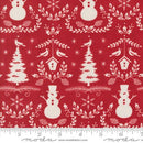 MODA Winter Friends - 56133-17 Berry Red - Cotton Fabric