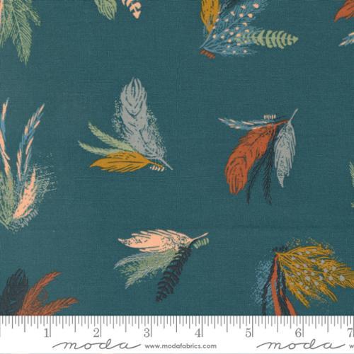 MODA Woodland Wildflowers - 45581-18 Dark Lake - Cotton Fabric
