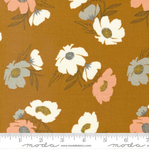 MODA Woodland Wildflowers - 45582-22 Caramel - Cotton Fabric