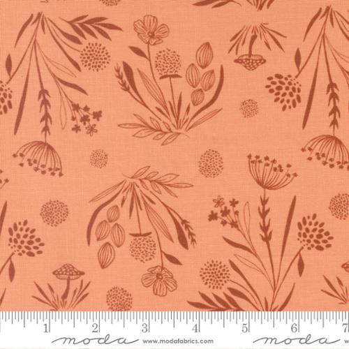 MODA Woodland Wildflowers - 45583-23 Coral Peach - Cotton Fabric