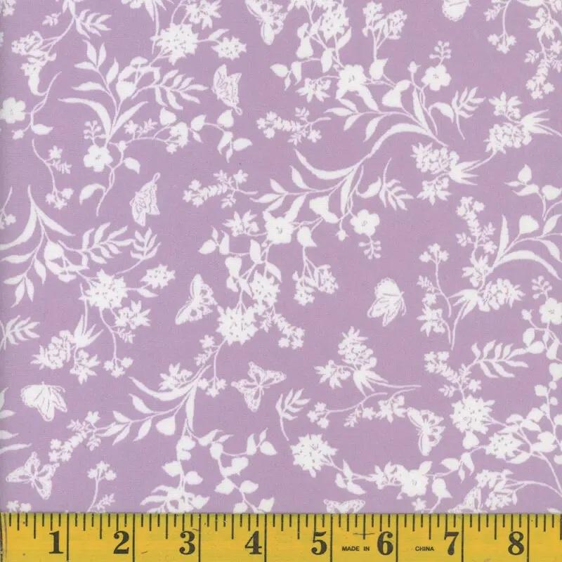 MOOK DTY Brushed EK - 132614 Lilac/White - Dress Fabric