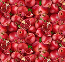 NCI Food Festival Pomegranate - 721-DEEPRED - Cotton Fabric