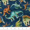 NCT Dino Roar - DP28462-48 Navy Multi - Cotton Fabric