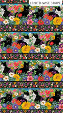 NCT Hide and Seek Border Stripe - DP27646-99 Black Multi - Cotton Fabric