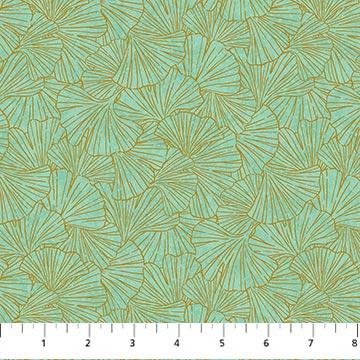 NCT Shimmer Ginkgo Garden - 26856M-74 Green - Cotton Fabric