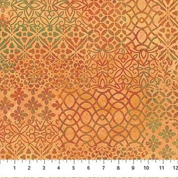 NCT Stonehenge Marrakech - 26819-54 Ochre Multi - Cotton Fabric