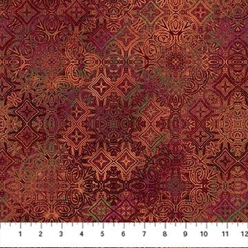 NCT Stonehenge Marrakech - 26820-24 Red - Cotton Fabric