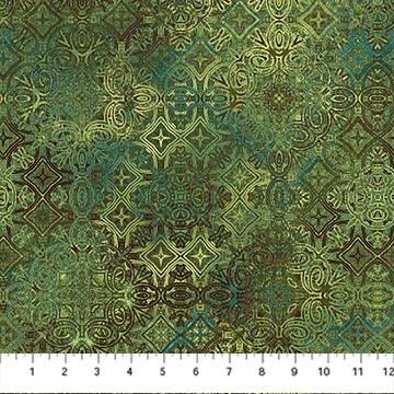 NCT Stonehenge Marrakech - 26820-76 Green - Cotton Fabric