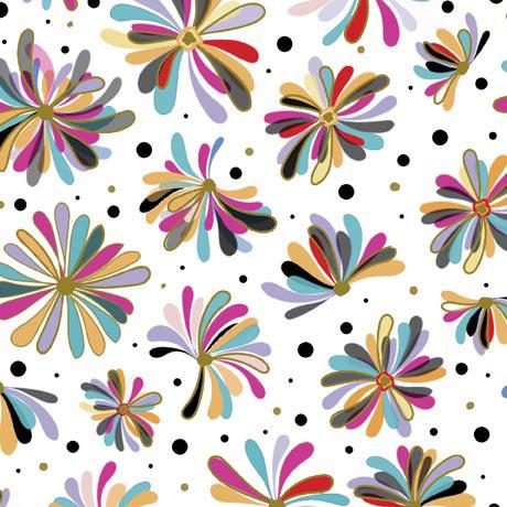 QT Bold Blooms Tossed Flowers - 29904-Z - Cotton Fabric