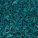 QT Deep Sea Dazzle Waves Texture - 31200-Q Teal - Cotton Fabric