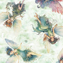 QT Enchanted Fairy Toss - 30761-Q Light Sage - Cotton Fabric