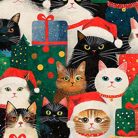QT Gotta Have It - Christmas Cats - 31188-X Multi - Cotton
