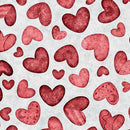 QT Hearts & Hugs Hearts - 31650-K Gray - Cotton Fabric